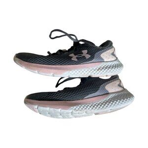 Under Armour 5Y Shoes Running Sneakers Black Pink UA Footwear 5 Youth Sport Shoe